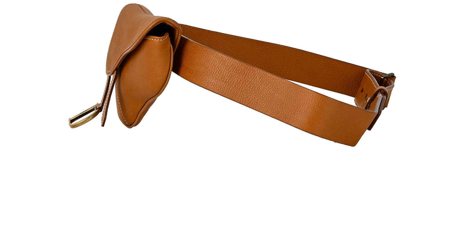 Saddle Belt Bag, &pound;650, Handbags, Brown, Leather, Bottom view